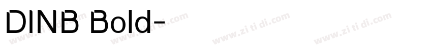 DINB Bold字体转换